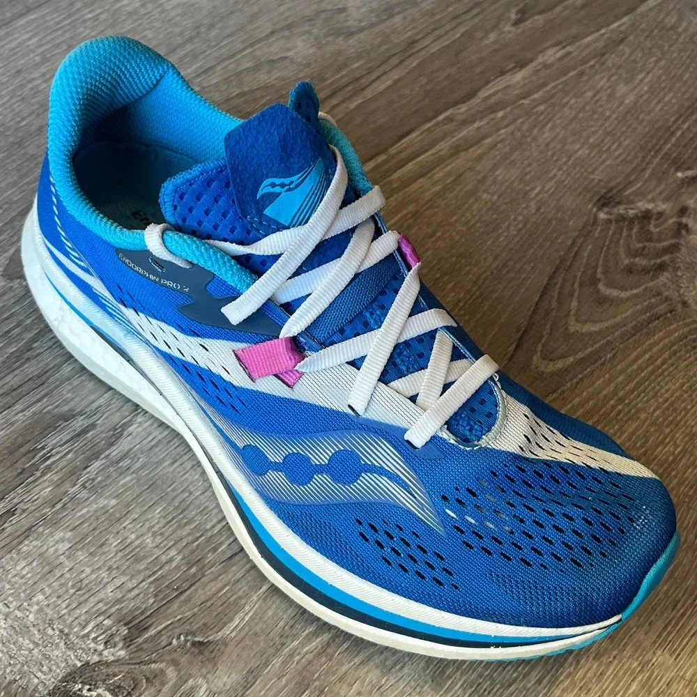 Saucony Edorphin Pro 2 Speedroll Royal Blue White Womens 8 UK‎ 6 EU 39